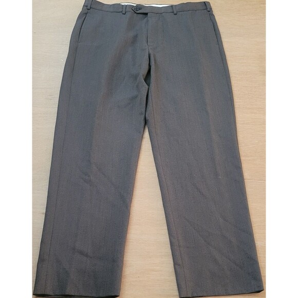 Brooks Brothers 346 Dress Pants Mens 38x32 Brown Wool Slacks Business Formal - Picture 3 of 10
